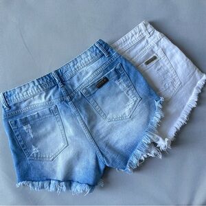 Brazilian Brand Dirak Denim Cutoff Shorts Bundle of 2 Women’s Size 10